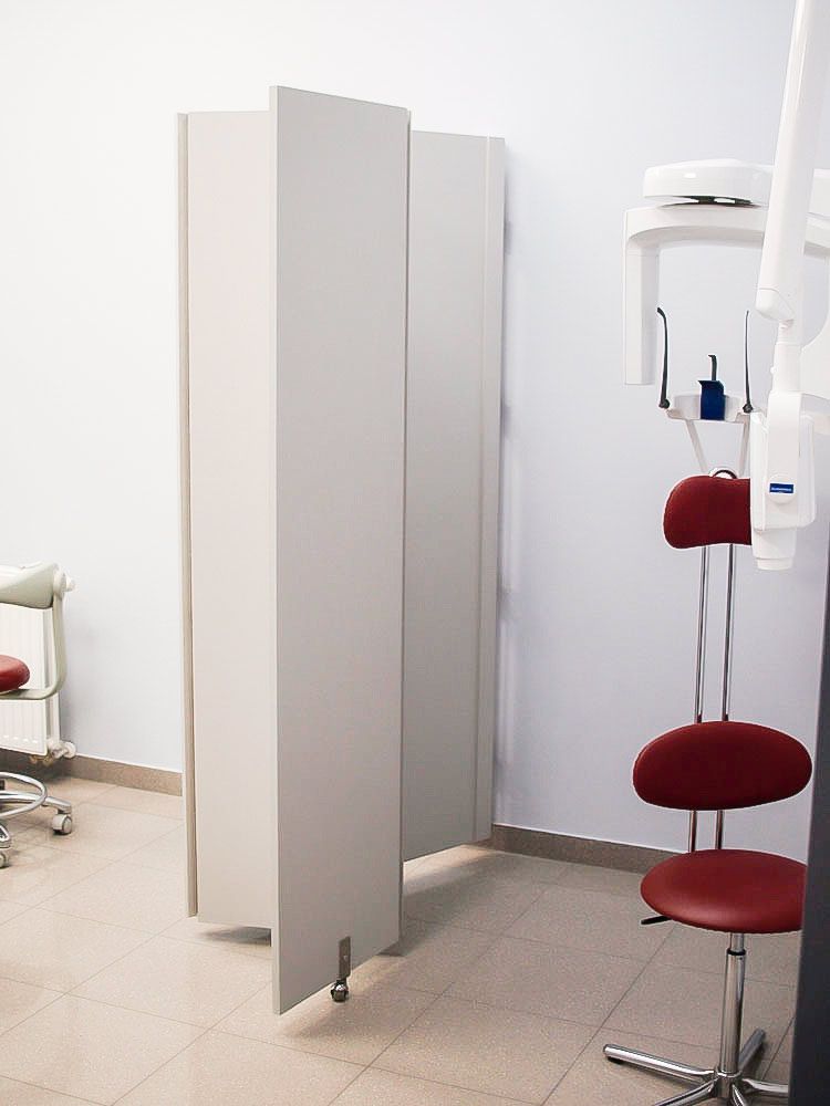 Parawany RTG ochronne przesuwne